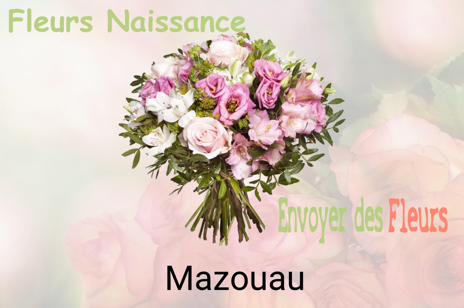 Bouquet de fleurs de naissance livré à Mazouau